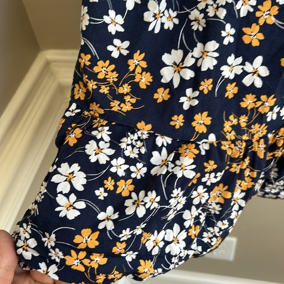 Draper James Lucinda Popover Dress Fall Fields Size XS - Picture 3 of 10